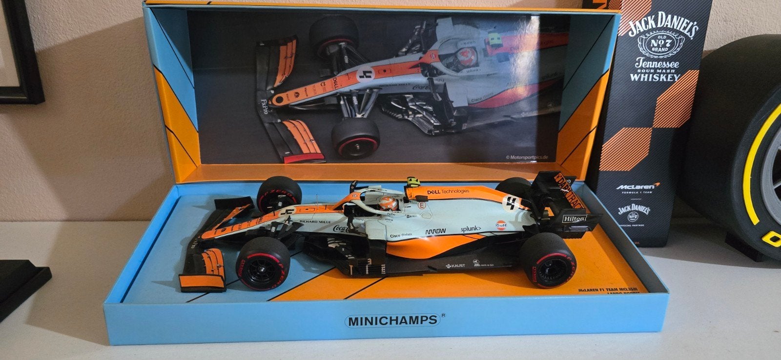 Minichamps McLaren F1 Team Lando Norris Monaco GP 2021, Ophalen of Verzenden, Zo goed als nieuw, MiniChamps