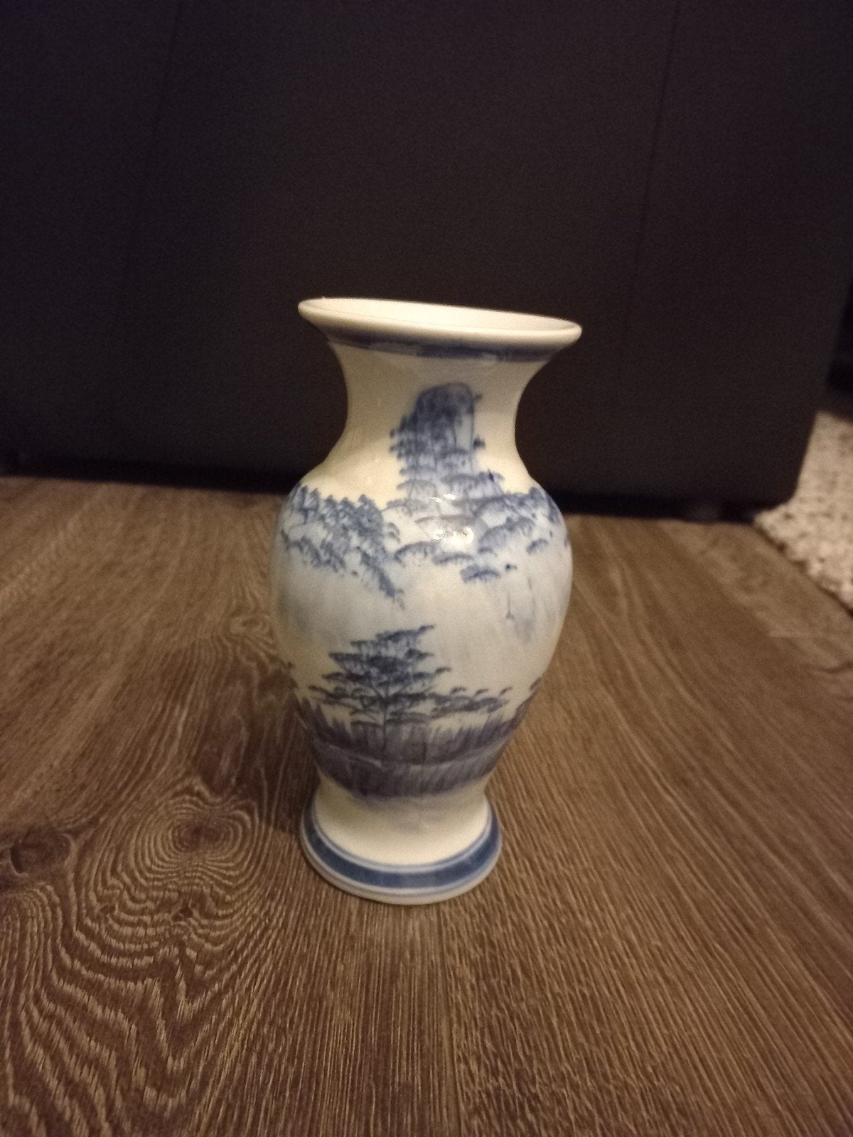 Decoratieve vaas, blauw-wit, ca. 20cm hoog - ideaal als cade, Ophalen of Verzenden