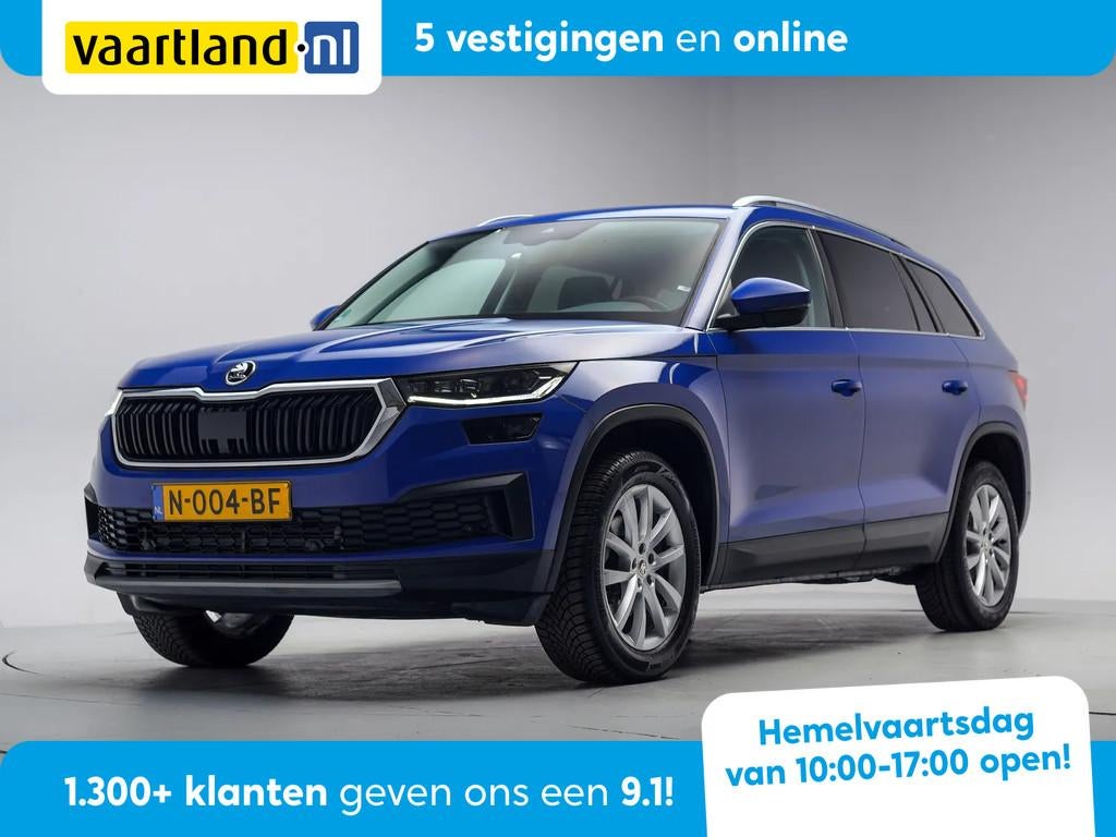 Skoda Kodiaq 1.5 TSI Business Edition NW-Model [ Navi Camera, Auto's, Skoda, 4 cilinders, 150 pk, Blauw, Automatische klimaatregeling