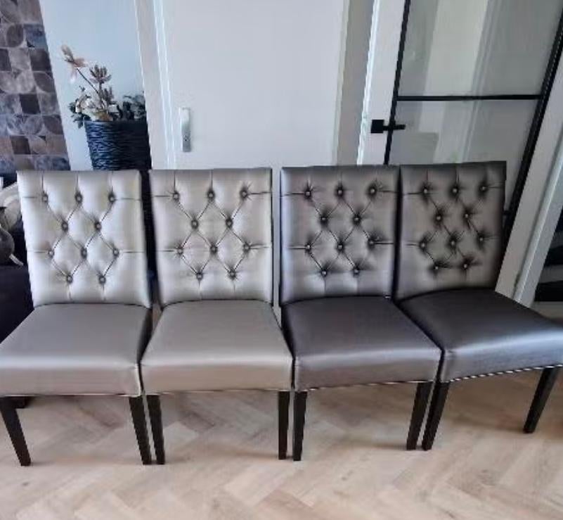 4 Eetkamerstoelen te koop, Huis en Inrichting, Stoelen, Ophalen, Gebruikt, Barok, Overige kleuren