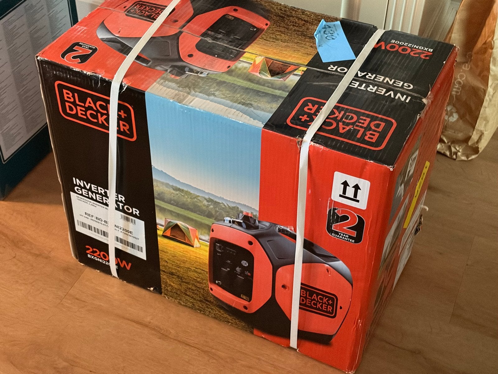 Black+Decker BXGNi2200E Inverter Benzine Generator - 2200W, Ophalen of Verzenden, Nieuw