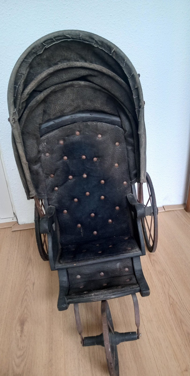 Oude Poppen wagen, Ophalen, Gebruikt, Pop