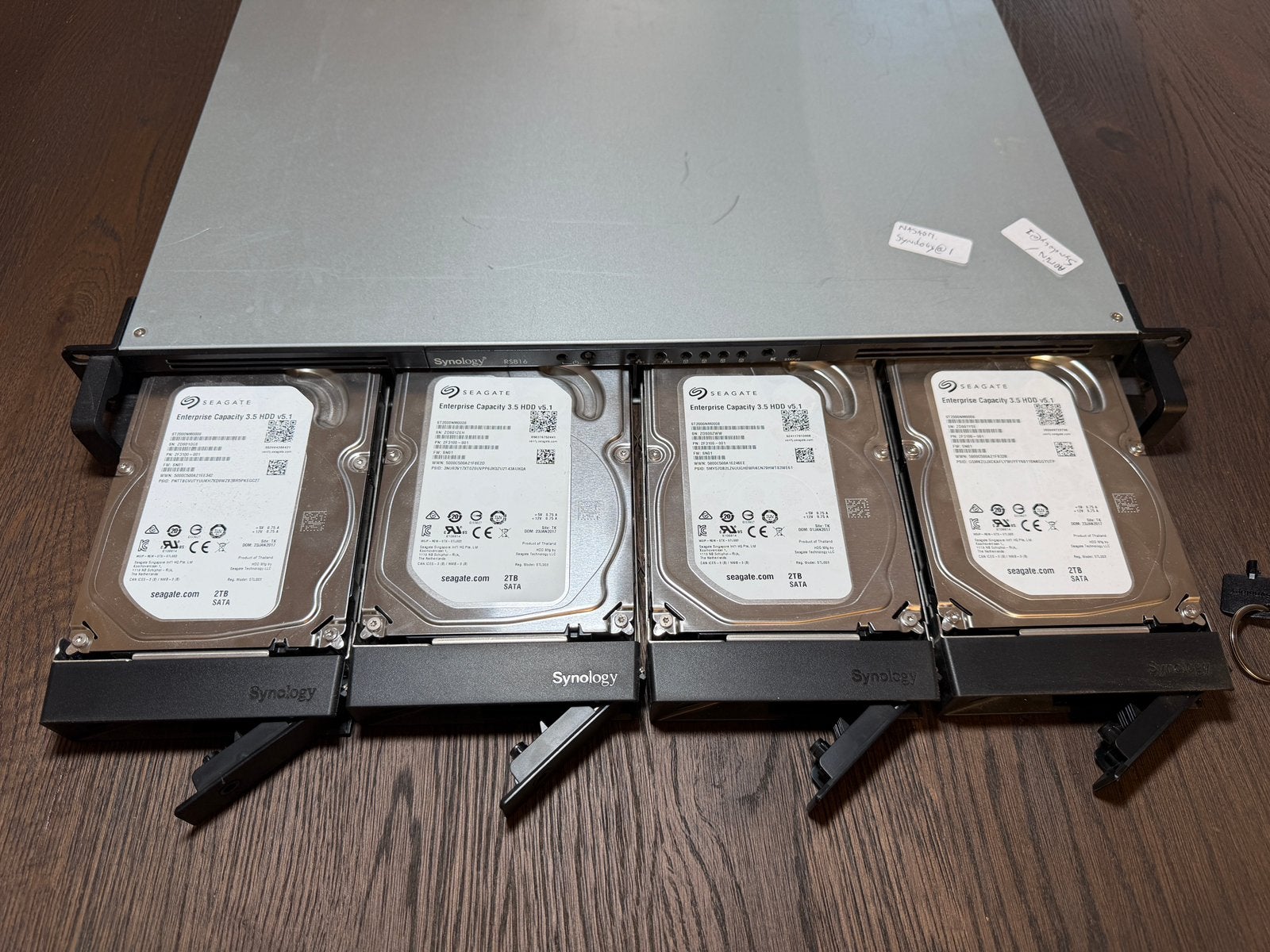 ✅ Synology RackStation RS816 NAS inclusief 4x 2TB 8TB HDD, Computers en Software, NAS, Ophalen, Refurbished
