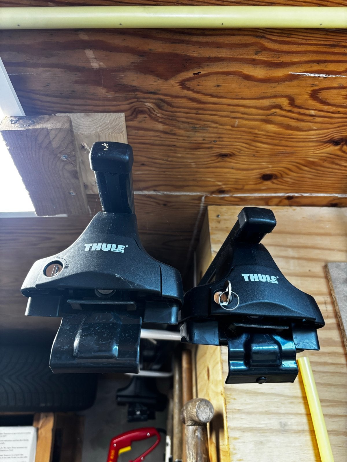 Thule Rapid System 754 dakdragers met kit 1323, Ophalen, Gebruikt