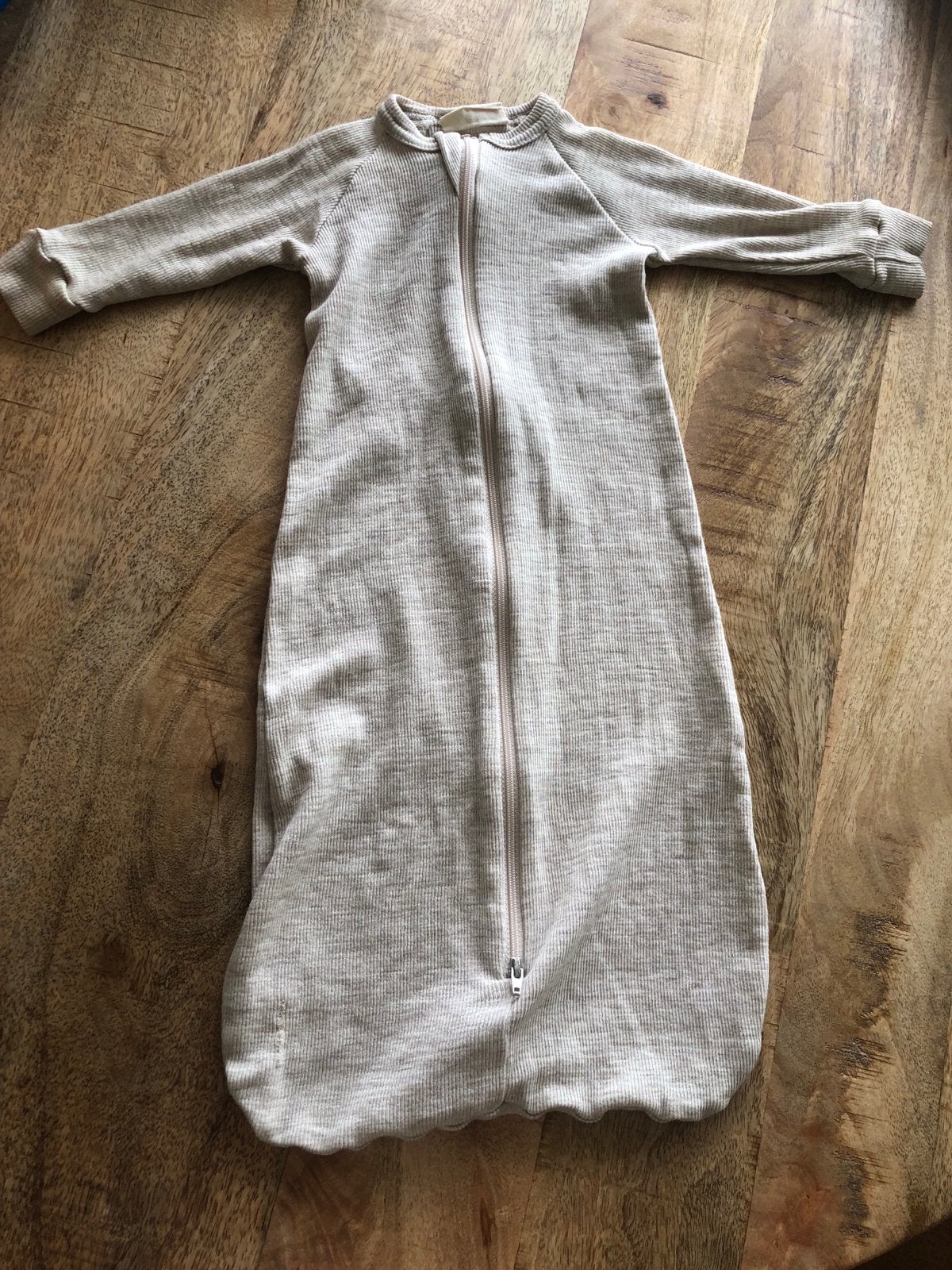 Kico label 100% merinowol slaapzak maat 50-62, Gebruikt, Ophalen of Verzenden, Ademend, Beige