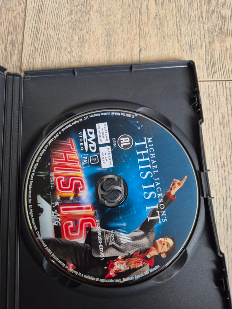 Dvd Michael Jackson, Spelcomputers en Games, Muziek, 1 speler, Ophalen of Verzenden, Zo goed als nieuw