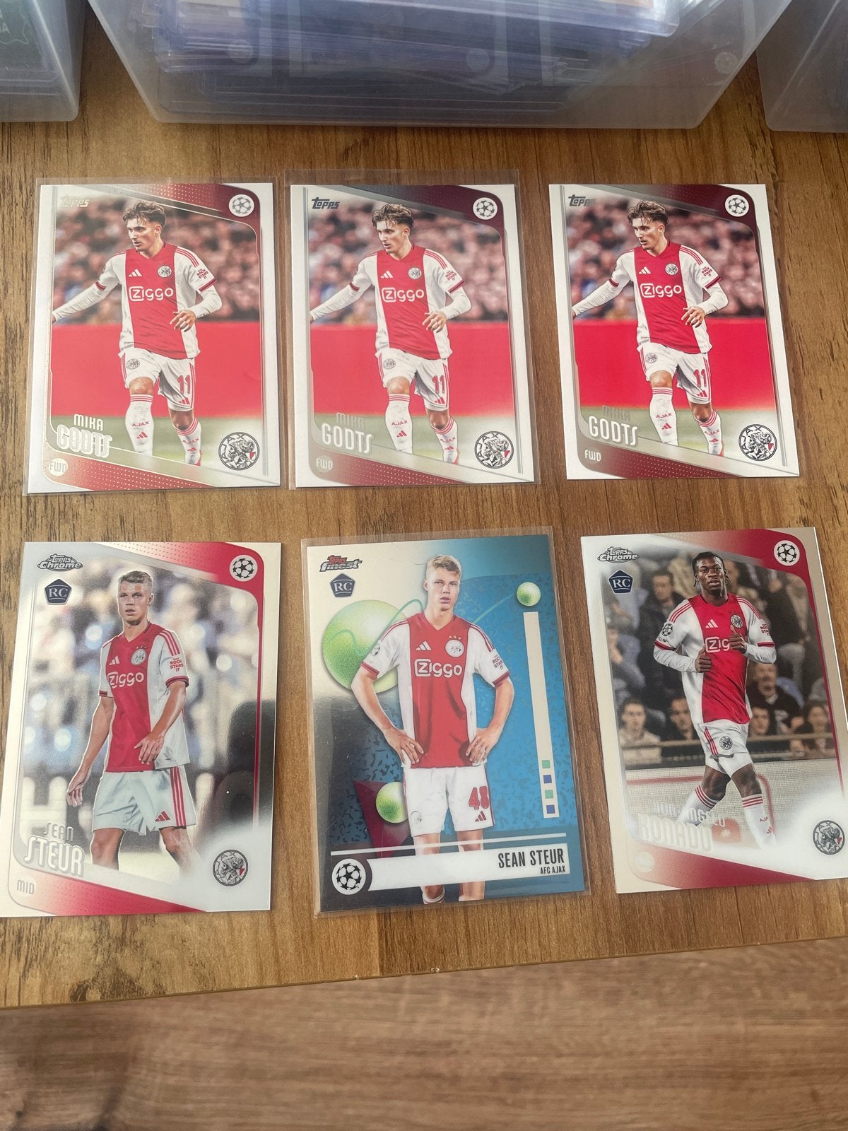 Ajax Voetbal Spelerskaarten - Topps Chrome, Verzamelen, Ophalen of Verzenden, Zo goed als nieuw, Ajax, Spelerskaart