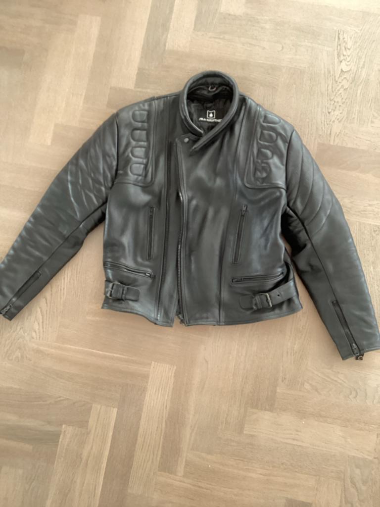 Zwart leren motorjas - All Weather maat XL, Ophalen of Verzenden, Tweedehands, Heren, Jas | leer