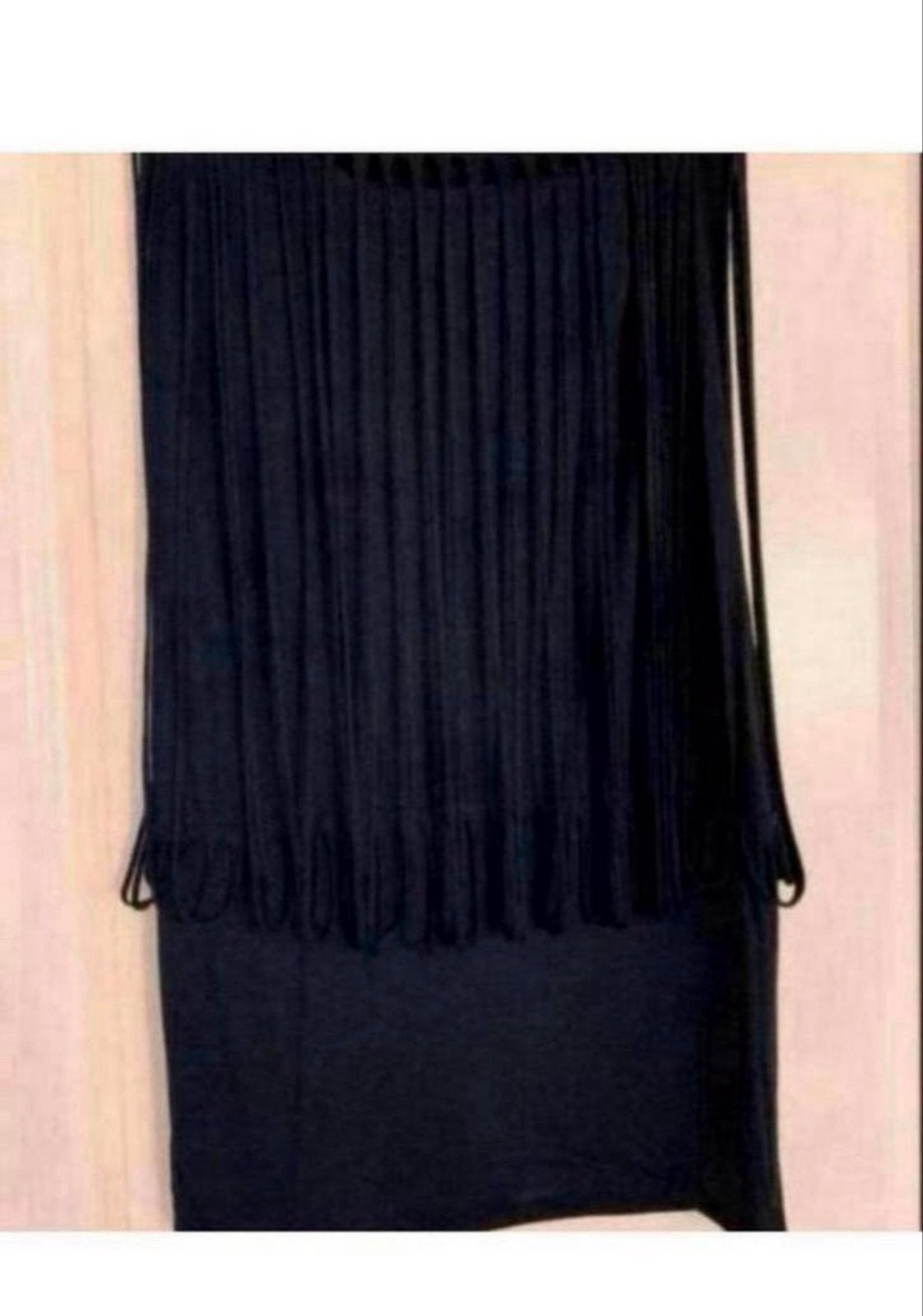 H&M Strapless Jurk met Franjes - Maat M, Maat 38/40 (M), Zwart, Ophalen of Verzenden, Gedragen