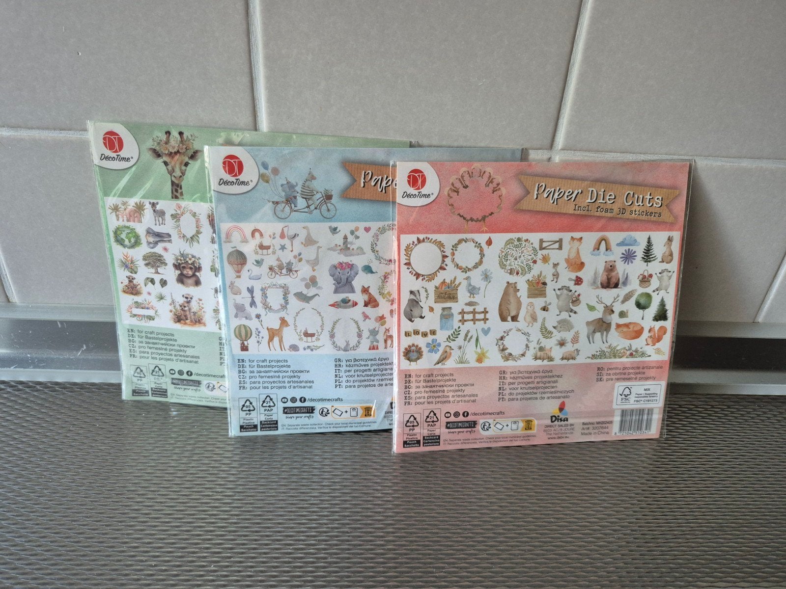 3 PAKJES PAPER DIE CUTS NIEUW, Ophalen, Nieuw, Overige thema's, Overige typen