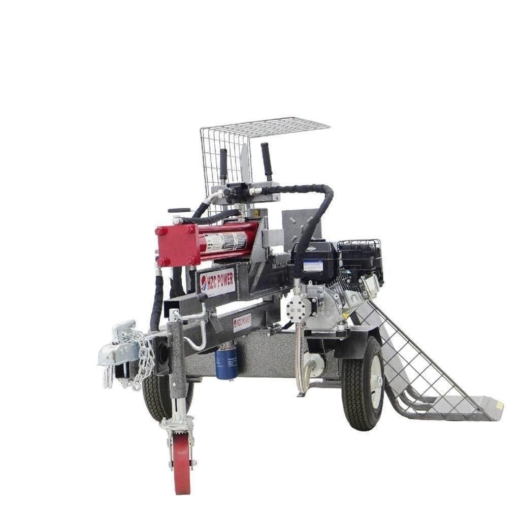 30 ton horizontale houtklover met benzinemotor en houtlift (, Tuin en Terras, Kloofmachines, Ophalen of Verzenden, Gebruikt, Elektrisch