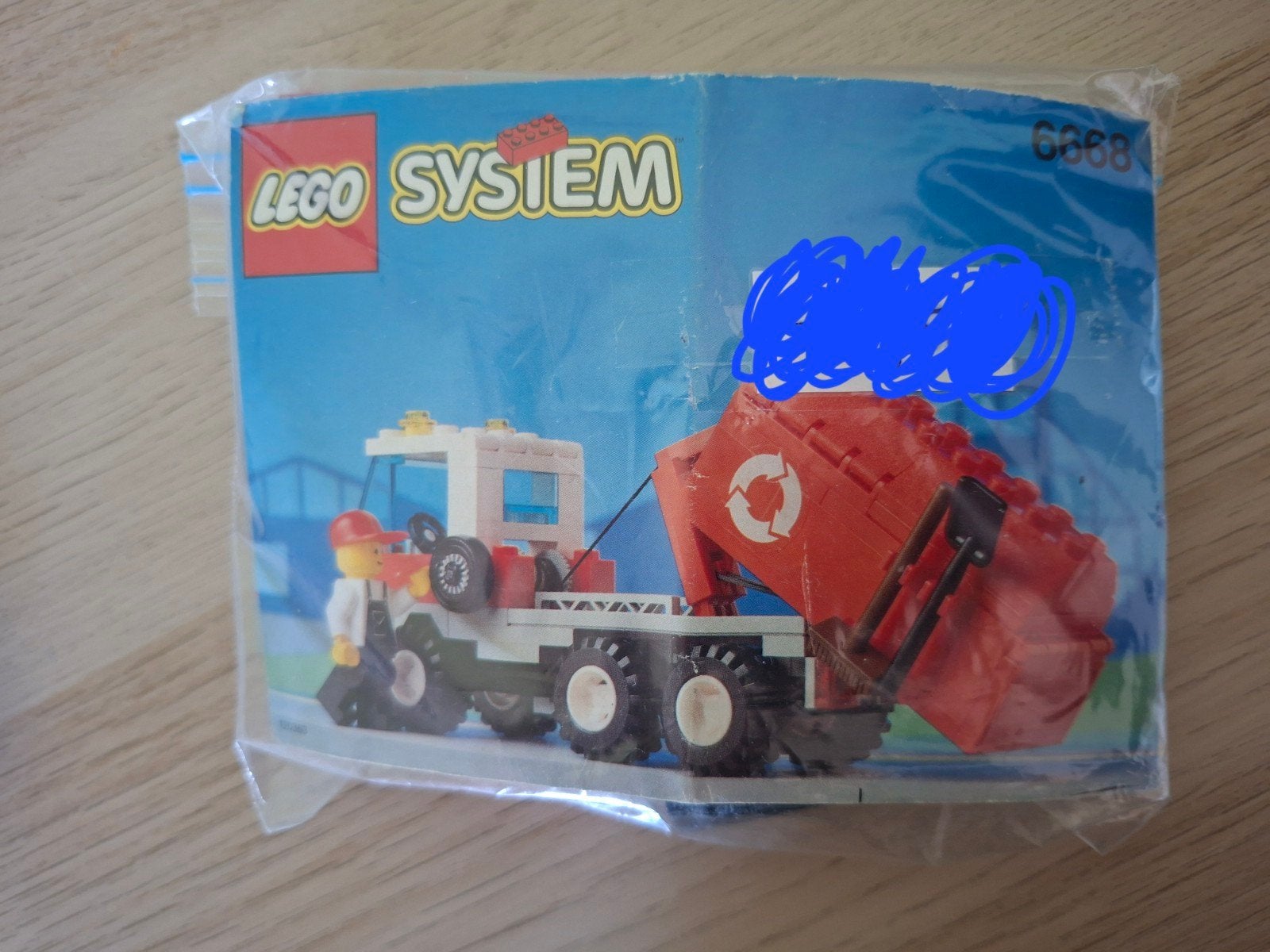 Lego System 6668 Vuilniswagen - Vintage set, Lego, Compleet, Ophalen of Verzenden, Complete set