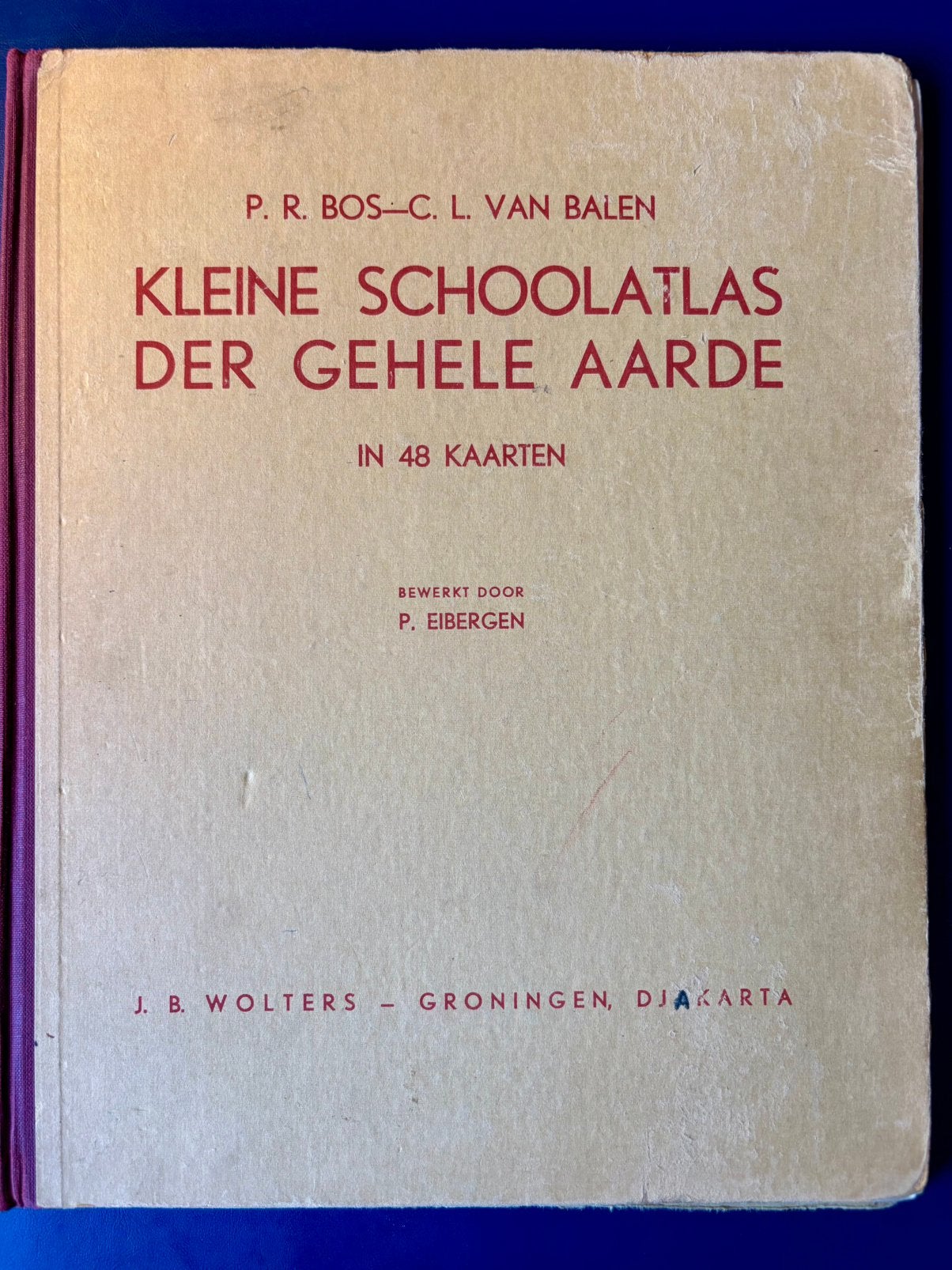 Kleine bosatlas schoolatlas 44e druk 1953, Gelezen, Bosatlas, Ophalen of Verzenden, Wereld