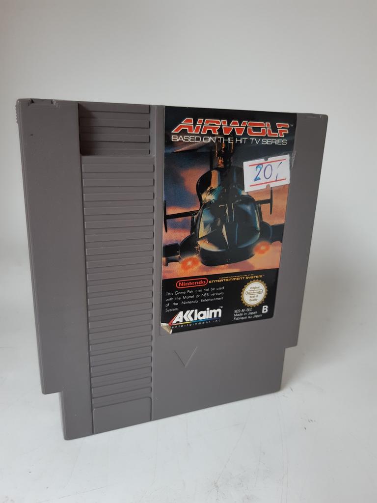 Nintendo NES- Airwolf Based on The Hit TV Series, Avontuur en Actie, Gebruikt, ., 1 speler