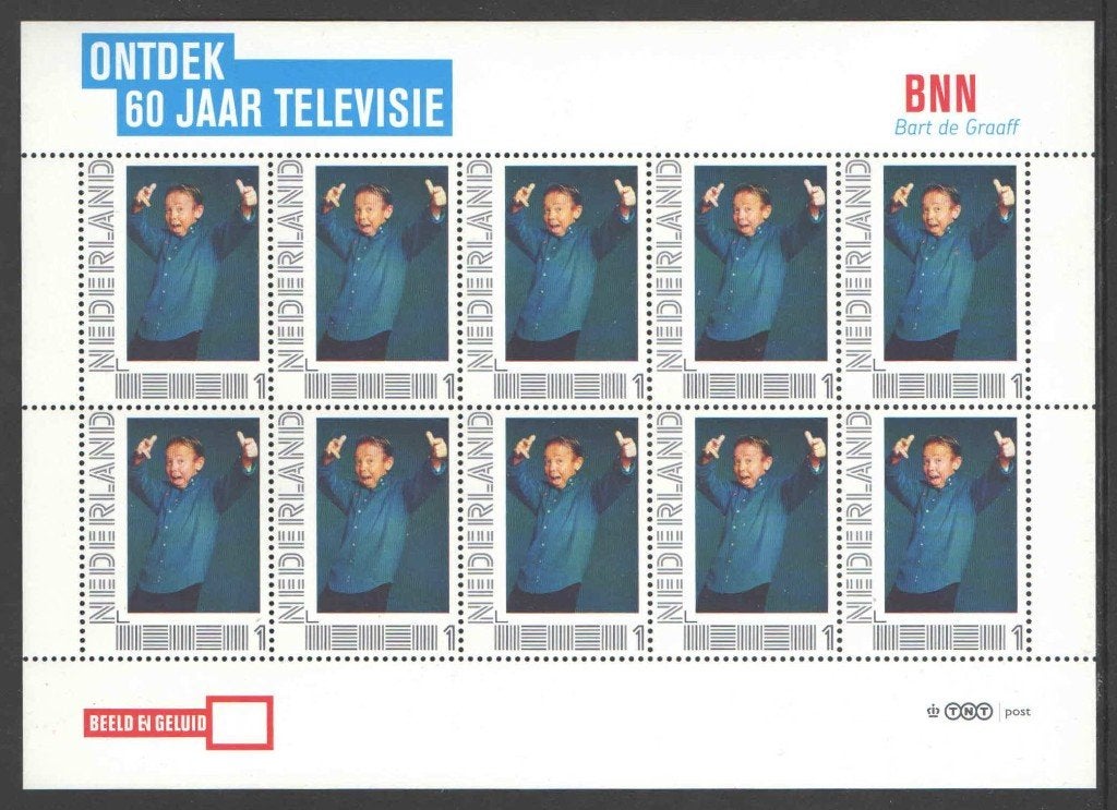 Postzegels Ontdek 60 jaar Televisie: BNN, Postzegels en Munten, Postzegels | Nederland, Ophalen of Verzenden, Na 1940, Postfris