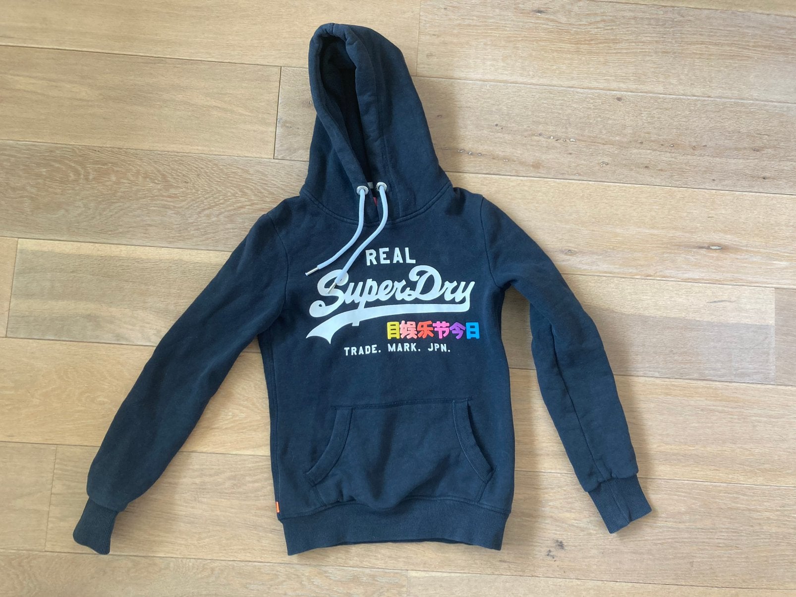 Superdry Hoodie - Maat 34 - Blauw, Kleding | Dames, Truien en Vesten, Ophalen of Verzenden, Maat 34 (XS) of kleiner, Gedragen