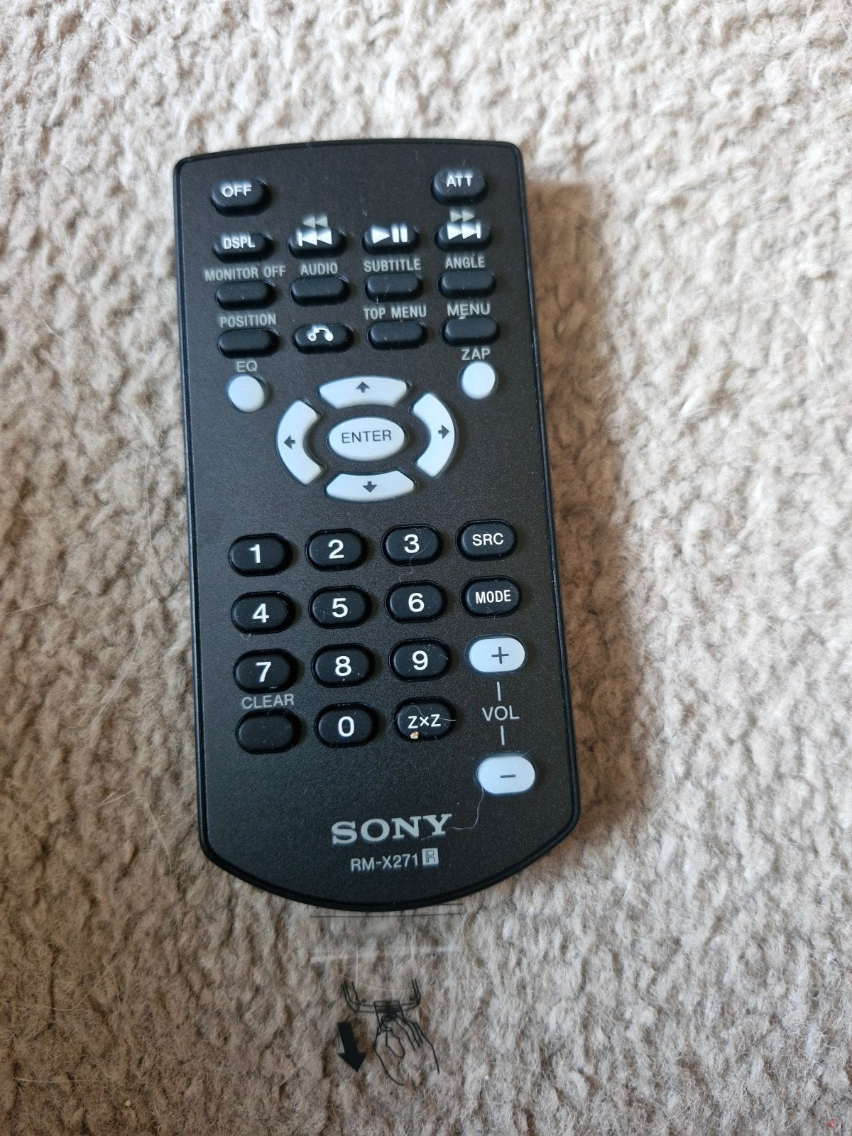 Sony Afstandsbediening en kabelboom voor autoradio, Verzenden, Zo goed als nieuw, Origineel, Tv