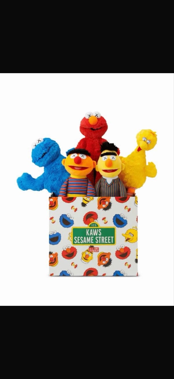 Uniqlo x Kaws Sesame Street Pluche Collectie Nieuw, Ophalen of Verzenden