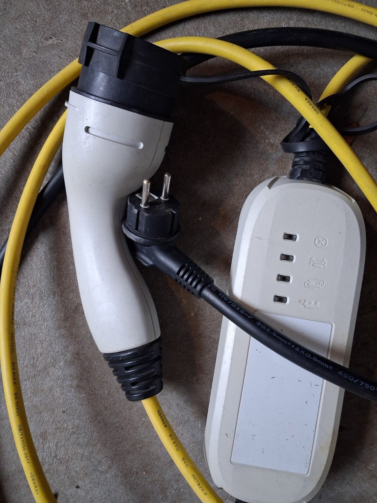 Draagbare EV Laadkabel Type 2 met Schuko Stekker, Ophalen, Gebruikt, Laadkabel