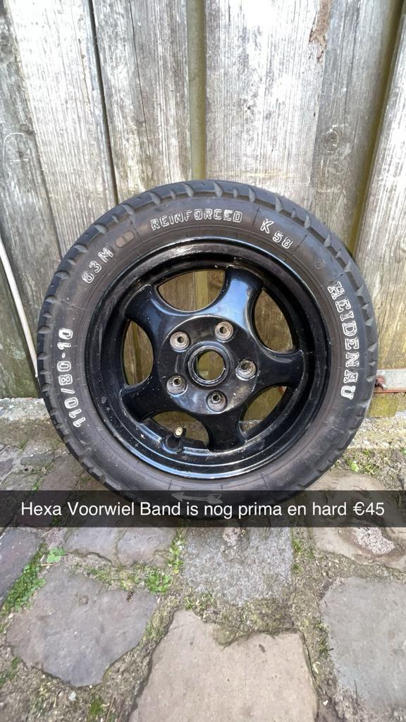 Hexa Voorwiel met goede band zwart, Ophalen, Gebruikt, Overige typen, Overige merken
