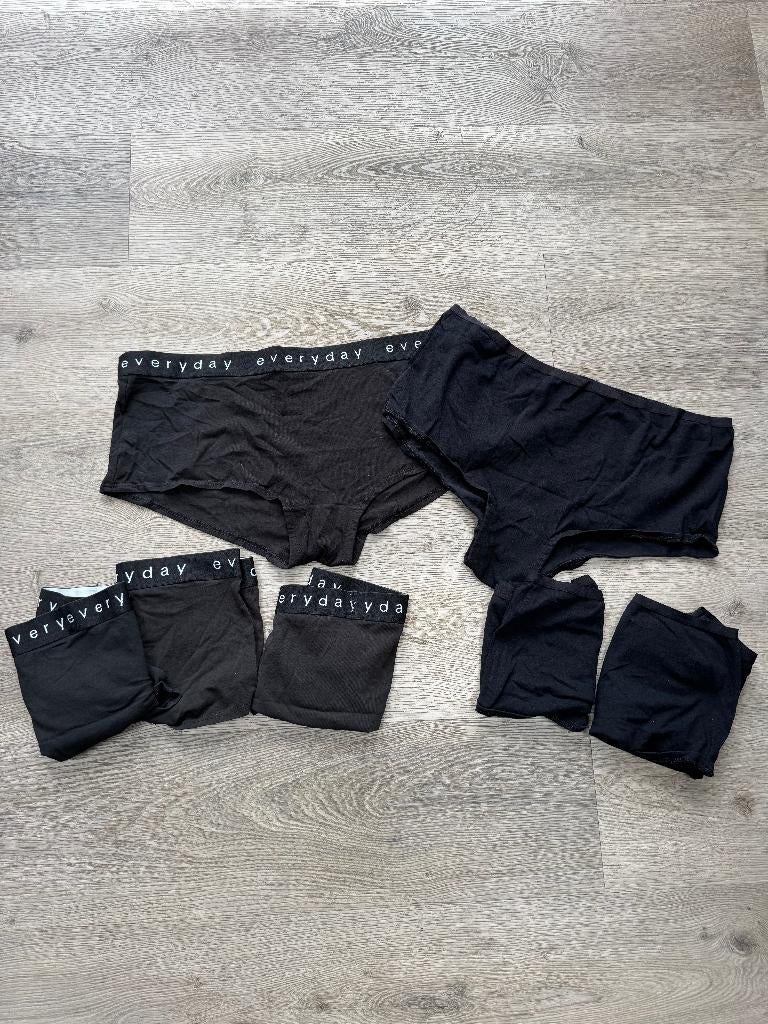 HEMA 7 onderbroeken nieuw en nieuwstaat maat 46 D0, Kleding | Dames, Hema, Ophalen of Verzenden, Zwart, Slip