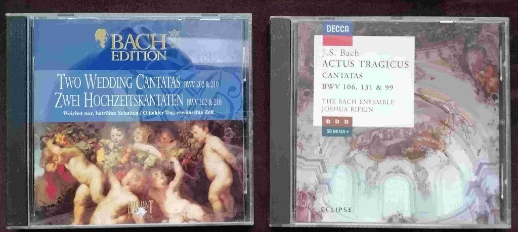 2 CD's van BACH, Cd's en Dvd's, Cd's | Klassiek, Ophalen of Verzenden, Classicisme, Zo goed als nieuw, Overige typen