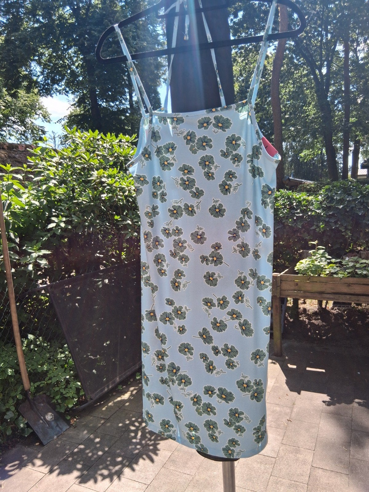 Lefties zomerjurk met bloemenprint - Maat L, Blauw, Jurk, Nieuw, Ophalen of Verzenden