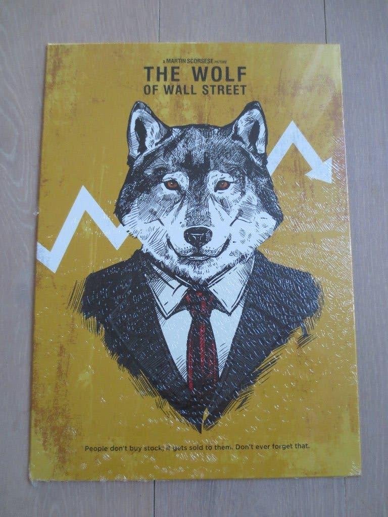 Displate metal poster, nieuw in folie, Wall street, Rechthoekig Staand, Nieuw, Ophalen of Verzenden, A1 t/m A3