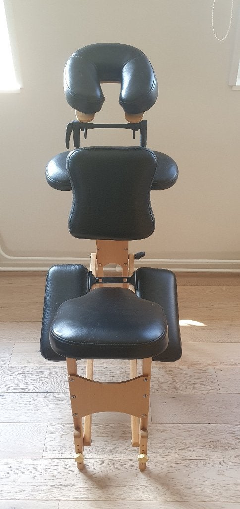 Massagestoel hout inklapbaar, Ophalen, Zo goed als nieuw, Massagestoel of Kussen