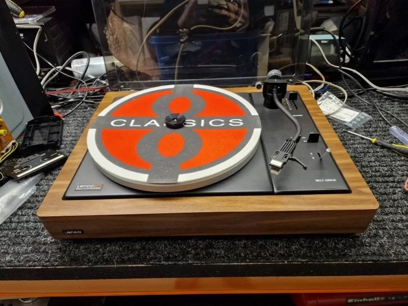 LENCO L80 PLATENSPELER WOODCASE Turntable, Overige merken, Automatisch, Refurbished, Ophalen of Verzenden