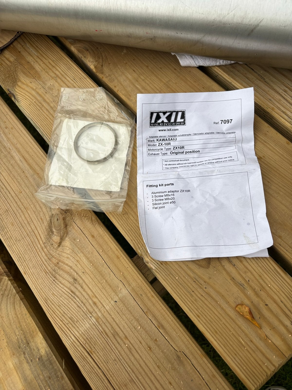 IXIL uitlaatdemper Kawasaki ZX10R (originele positie), Ophalen of Verzenden, Gebruikt