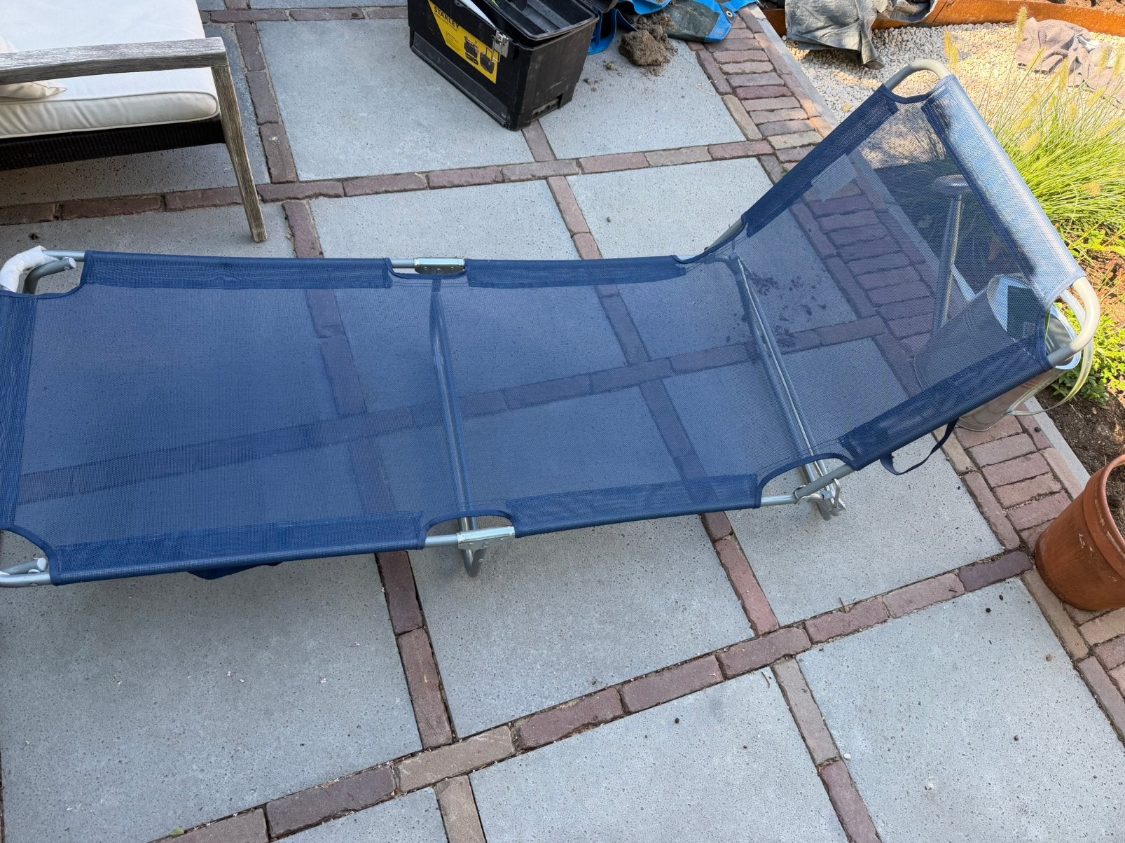 Camping stretcher ligbed gamma, Ophalen, Zo goed als nieuw, Aluminium
