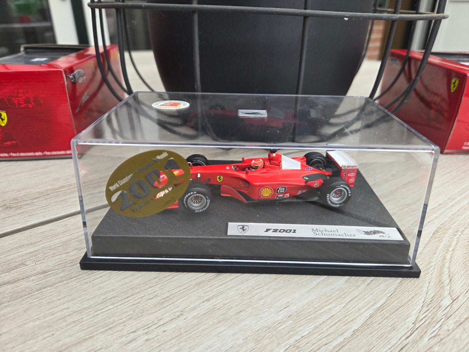 Hotwheels Ferrari F2001 F1 Schumacher 1:43, Hobby en Vrije tijd, Modelauto's | 1:43, Overige merken, Auto, ., Ophalen of Verzenden