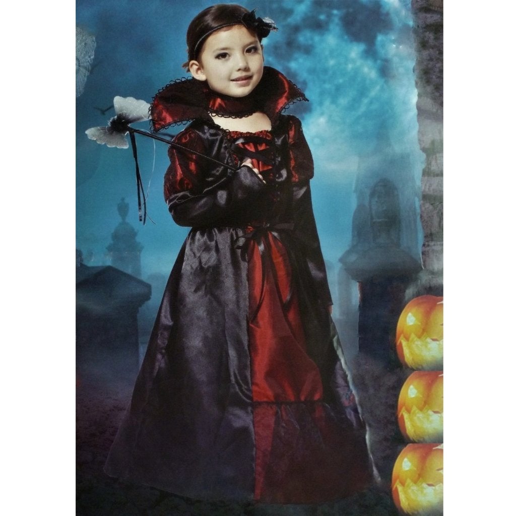 Nieuw ! Mooie Halloween Vampier Prinsessenjurk Maat 110 -116, Ophalen of Verzenden, Nieuw, 110 t/m 116, Meisje