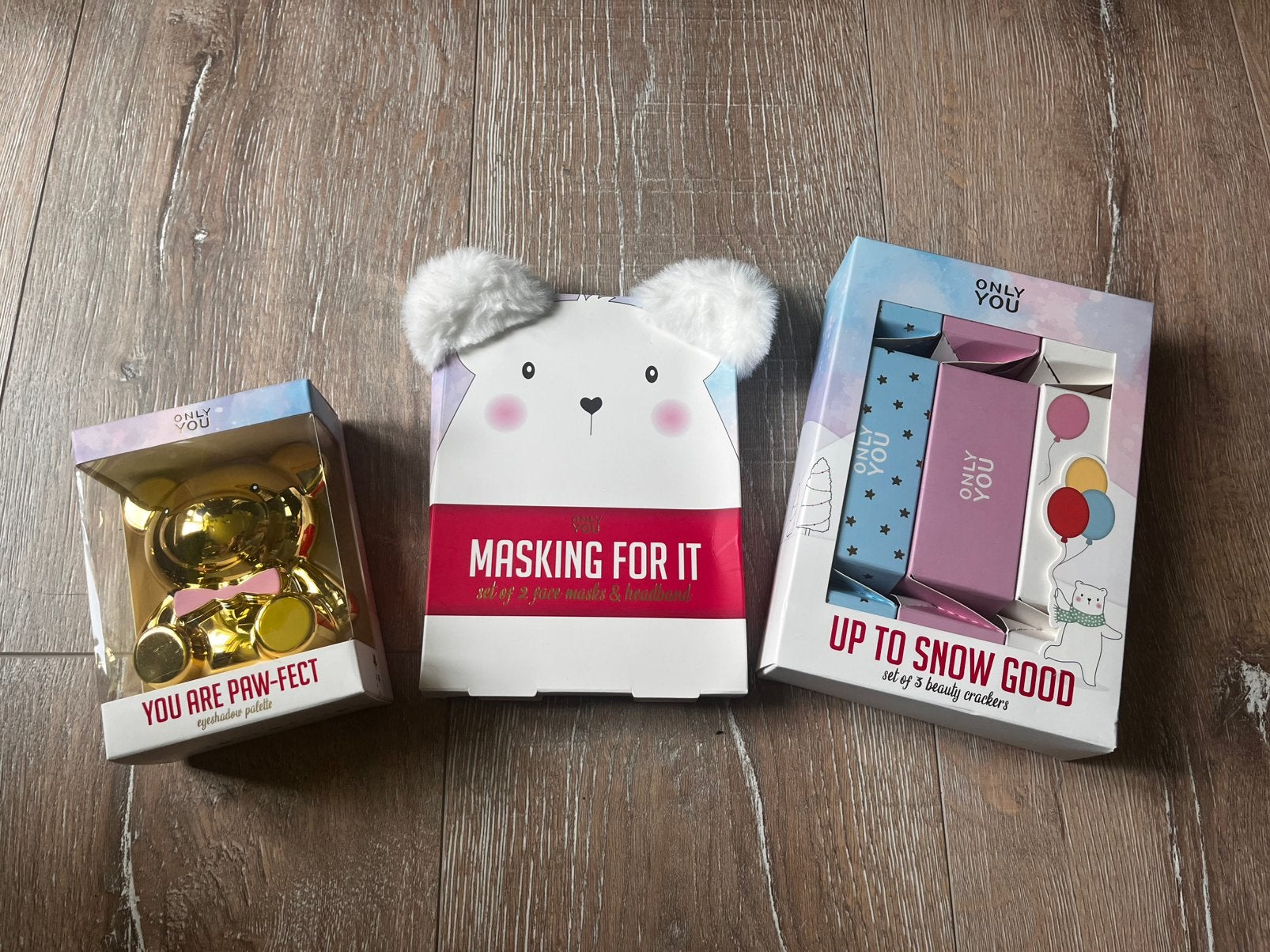 Only You - drie geschenkverpakkingen, Verzenden, Nieuw, Gehele gezicht, Make-up
