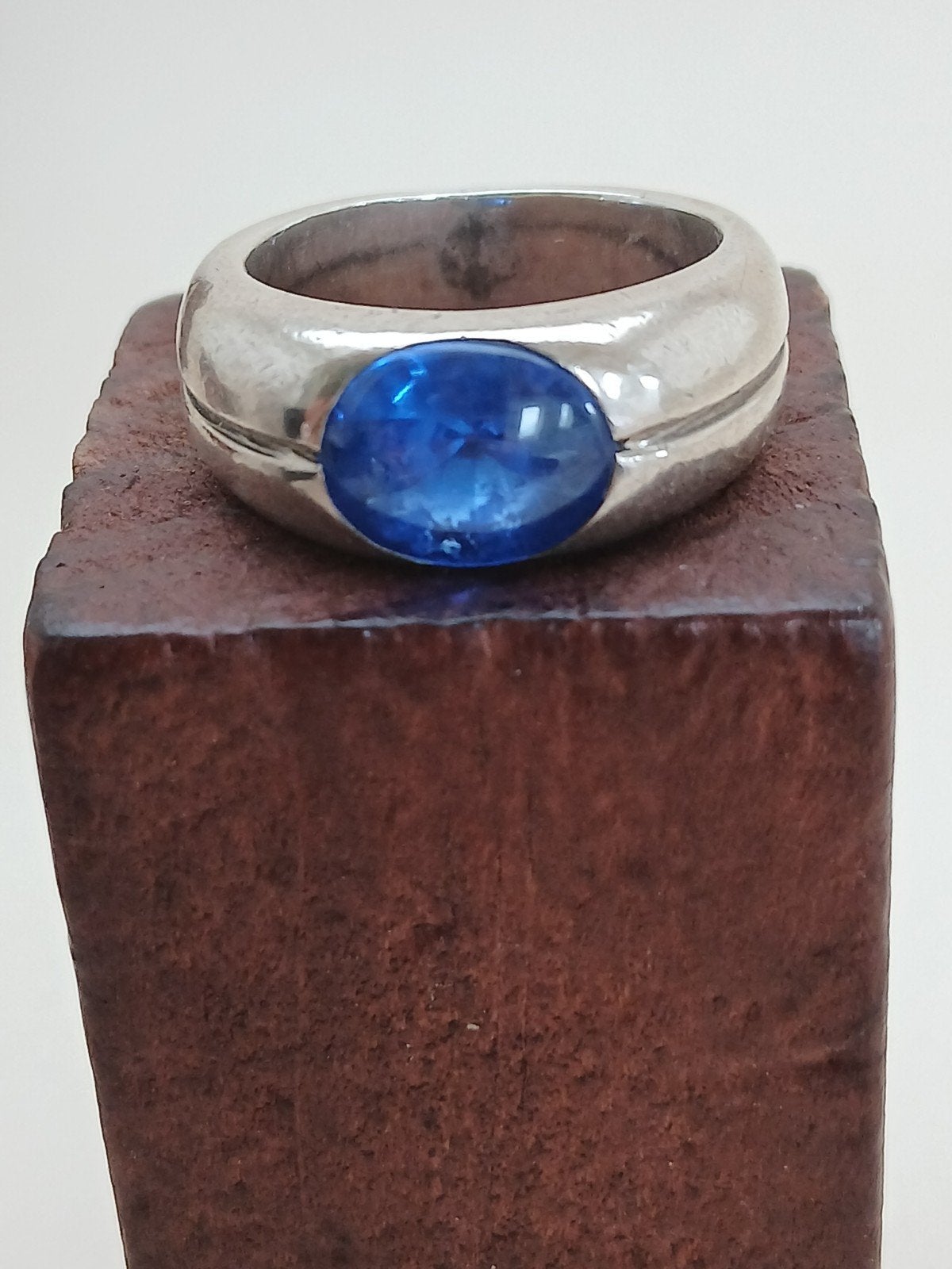 Zilveren Ring met Lapis Lazuli Steen - Maat 17.1, Ophalen of Verzenden