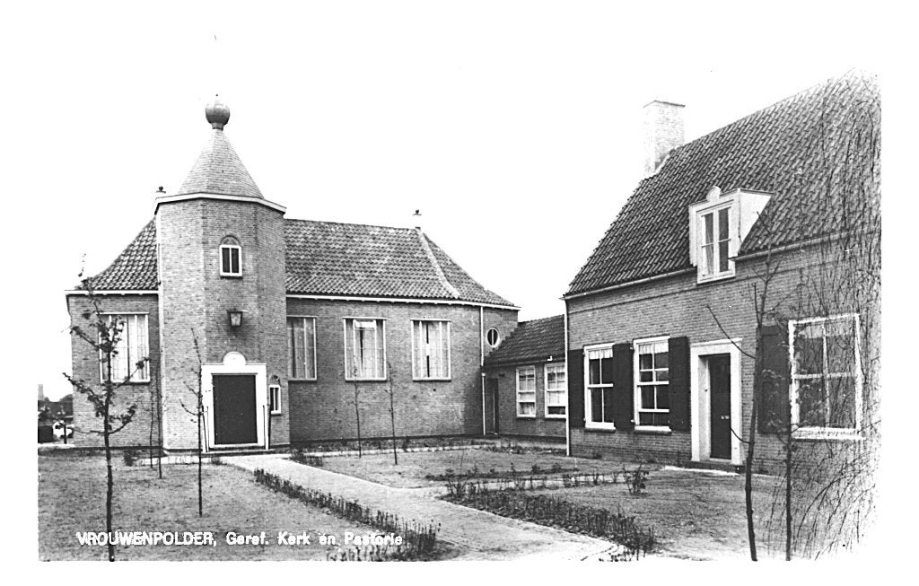 700326	Vrouwenpolder	ZL 1972 Geref Kerk Pastorie	Gelopen, Ophalen of Verzenden, 1960 tot 1980, Gelopen, Zeeland