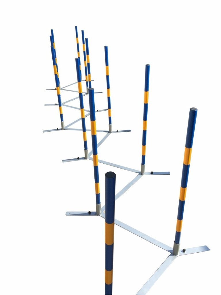 Agility Slalomset 12 Palen Zigzag Hondensport Behendigheid, Dieren en Toebehoren, Ophalen of Verzenden, Nieuw, Overige typen