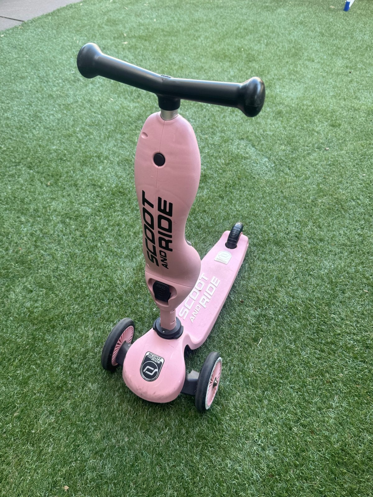 Roze Scoot and Ride Highwaykick 1 - 2-in-1 step en loopfiets, Ophalen, Gebruikt, Gewone step