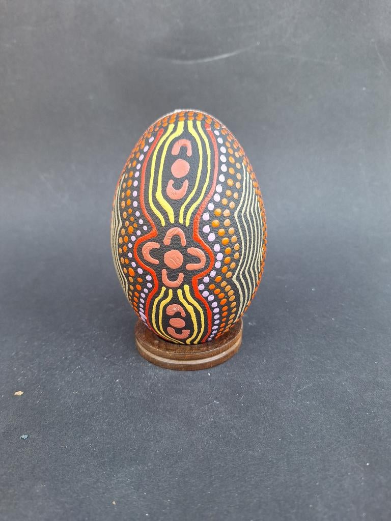 Australie Aboriginal struisvogel ei beschildert, Antiek en Kunst, Kunst | Niet-Westerse kunst, Ophalen of Verzenden