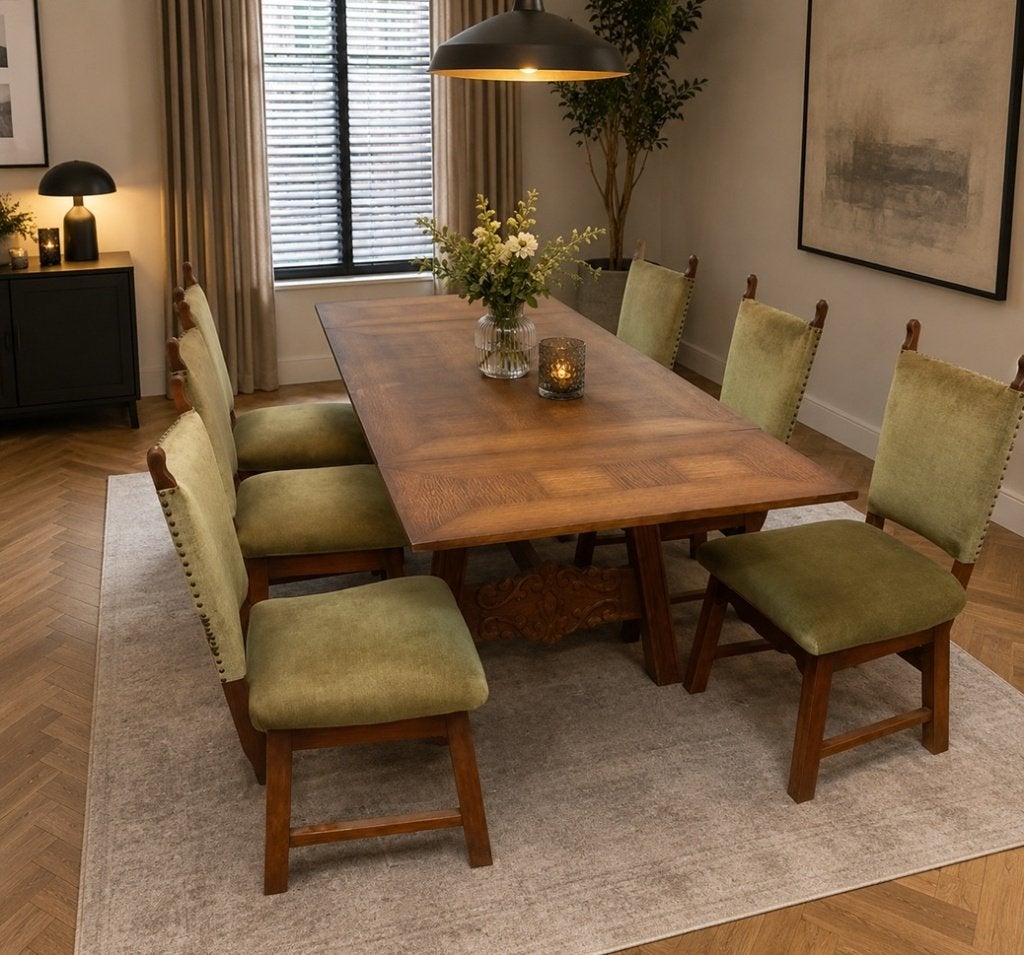 Antieke Eetkamerstoelen met Uitschuifbare Tafel, Antiek en Kunst, Ophalen