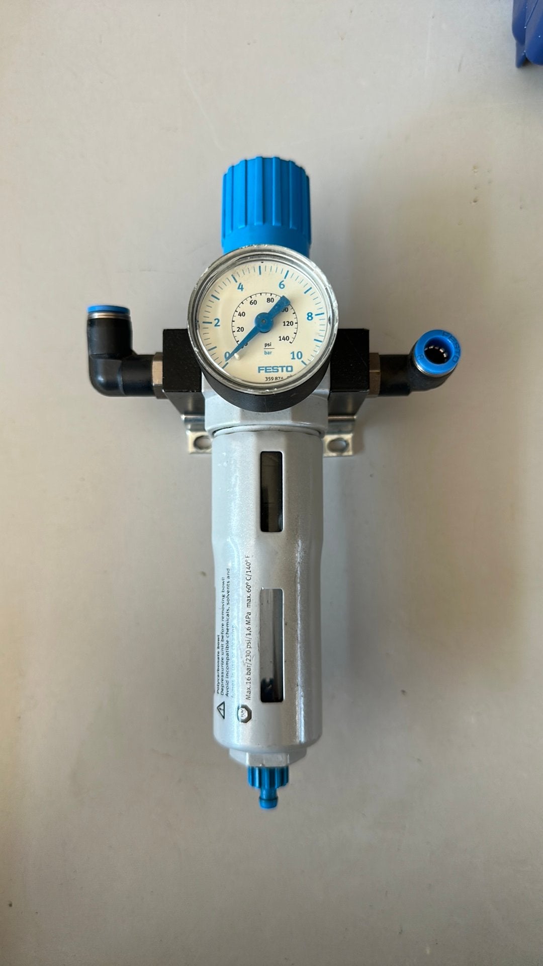 FESTO reduceerventiel met aut. Condensafvoer, Verzenden, Gebruikt