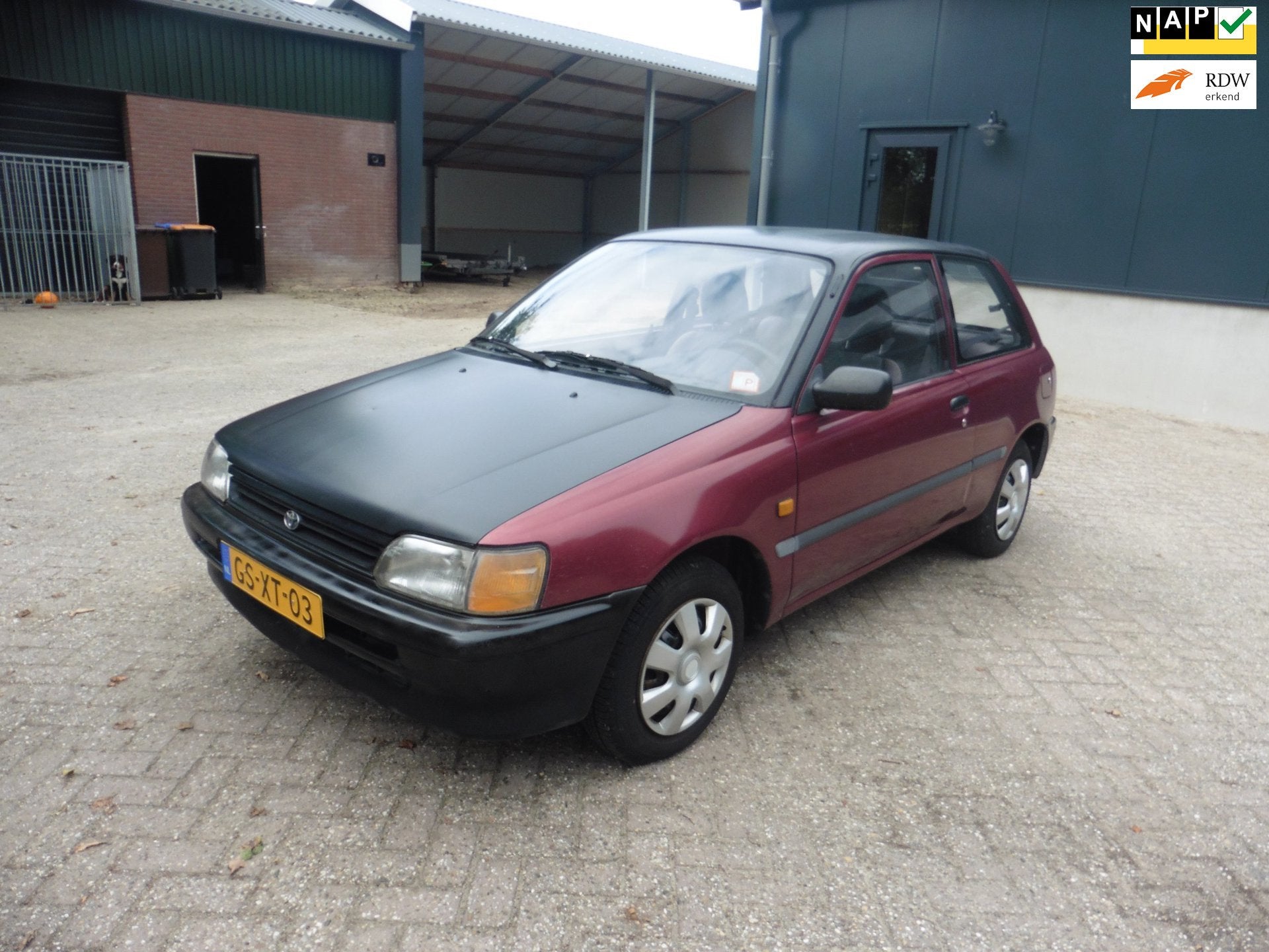 Toyota Starlet 1.3i, Auto's, Stof, 4 cilinders, Origineel Nederlands, Bedrijf
