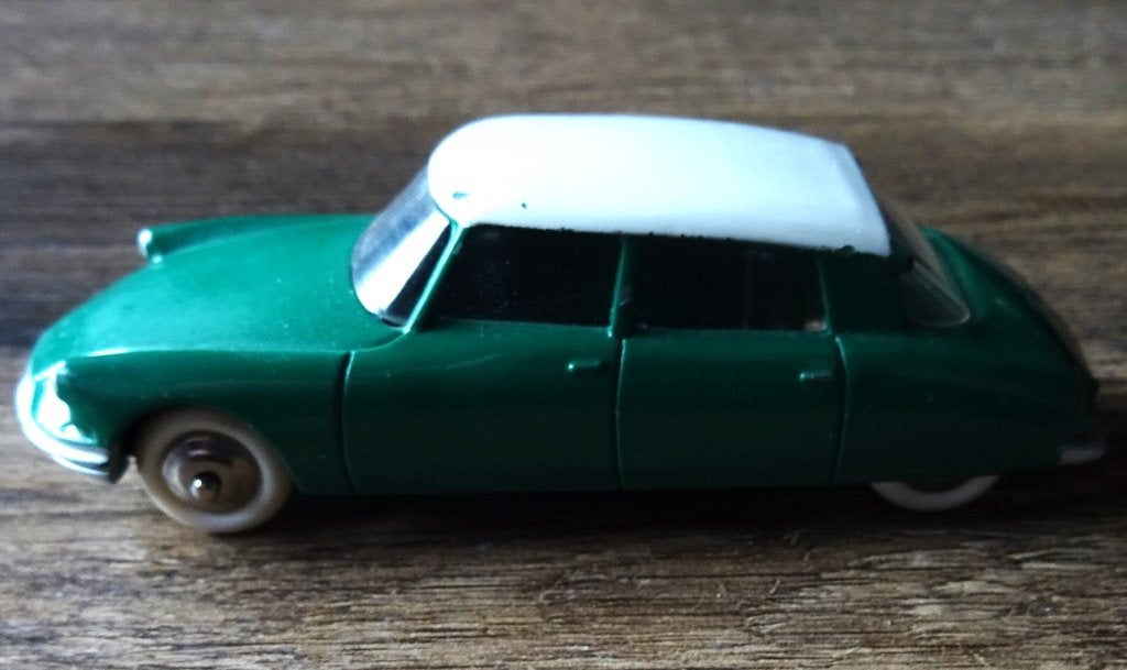 Dinky Toys Citroën DS 19 groen, Hobby en Vrije tijd, Modelauto's | 1:43, Ophalen of Verzenden, Gebruikt, Auto, Dinky Toys