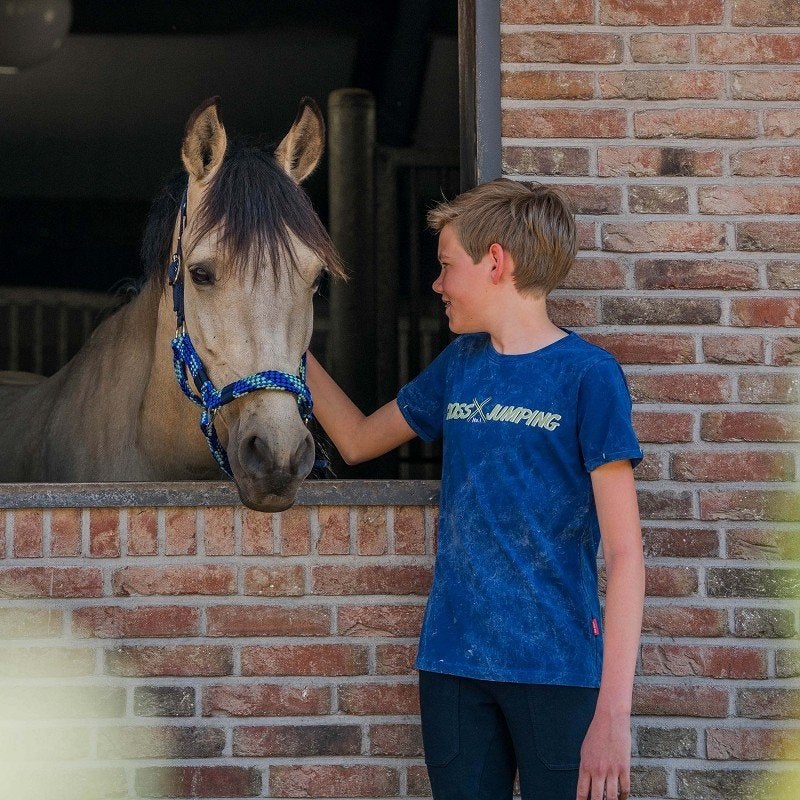 Blauw Red Horse Cooper jongens T-shirt maat 140, Blauw, Met stretch, Ampèrestraat 15-178013PT Zwolle, Kinderen