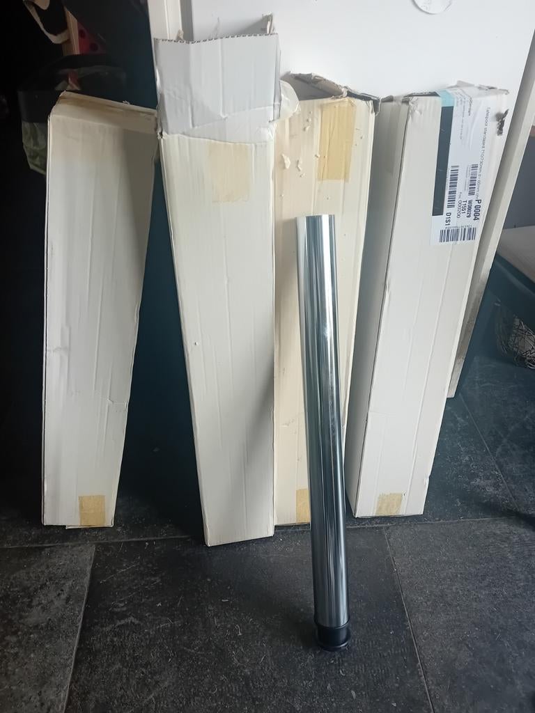 4x Nieuwe Tafelpoot 710/730mm - 60mm diameter, Tafelpoot, 50 tot 100 cm, Nieuw, Ophalen of Verzenden