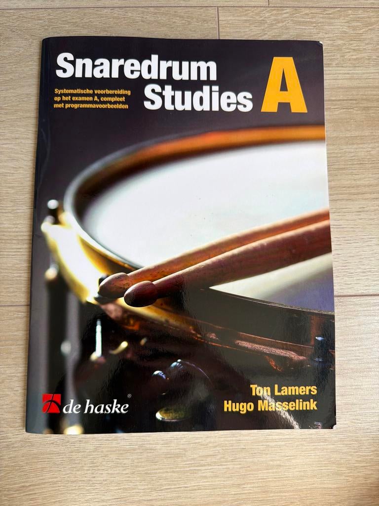 Snaredrum Studies A - Ton Lamers & Hugo Masselink, Muziek en Instrumenten, Bladmuziek, Overige genres, Drums of Percussie, Les of Cursus