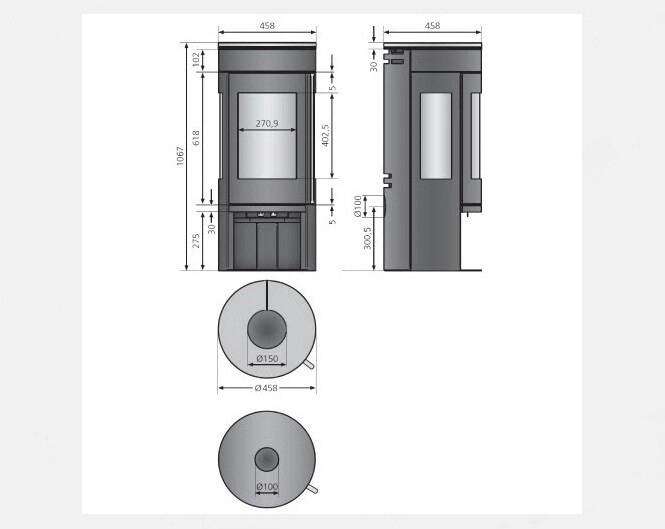 Justus Mino Trios (5.5kw), Huis en Inrichting, Kachels, Niet ingevuld, Niet ingevuld, Ophalen of Verzenden, Vrijstaand