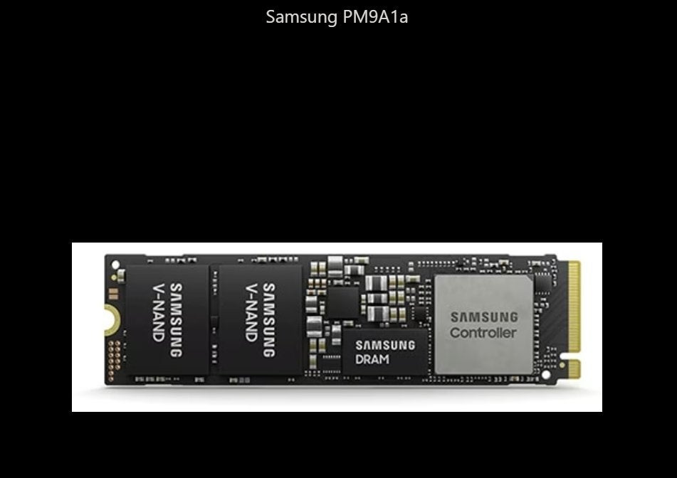 Samsung PM9A1 2TB NVMe M.2 SSD komt uit gloednieuwe laptop!!, Intern, 2TB, SSD, Nieuw