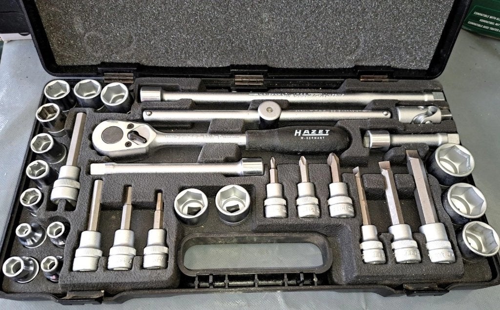 HAZET 885 N doppenset 32-delig (3/8"), Ophalen of Verzenden, Zo goed als nieuw, Overige merken